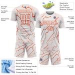 Orange Sublimation Jersey Custom White Soccer Lightning Uniform Sports Orange Sublimation Jersey Custom White Soccer Lightning Uniform Sports