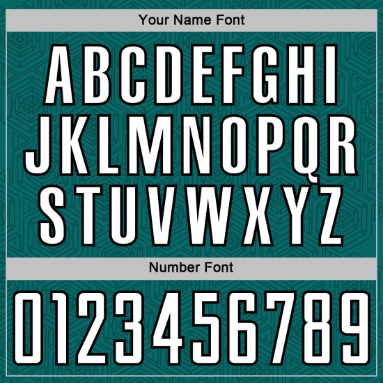 Sports Jersey Sublimation Shape White-Black Custom Soccer Uniform Teal Geometric