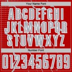 Lightning Soccer Sports Jersey Sublimation Gray-White Custom Red Uniform