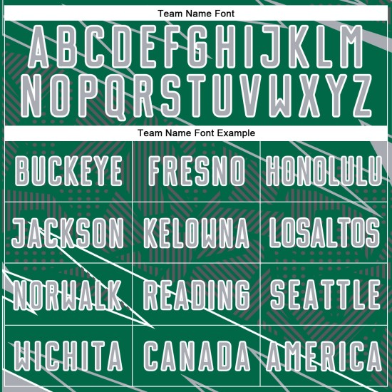 Custom Uniform Jersey Sports Sublimation Soccer Kelly Lines Gray-White Green Custom Uniform Jersey Sports Sublimation Soccer Kelly Lines Gray-White Green