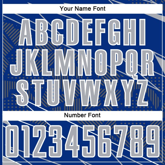 Soccer Uniform Lines Sublimation Sports Gray-White Custom Jersey Royal Soccer Uniform Lines Sublimation Sports Gray-White Custom Jersey Royal