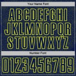 Uniform Shape Neon Geometric Sublimation Custom Sports Soccer Yellow Jersey Navy