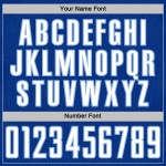 Soccer Geometric Sports Blue Custom Royal Shape White-Light Sublimation Uniform Jersey