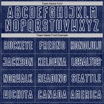 Custom Sports Navy Sublimation Geometric Jersey White Uniform Shape Soccer