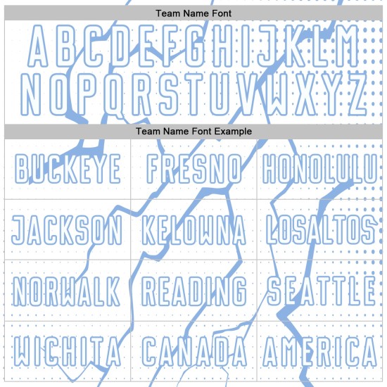 Jersey Soccer Lightning Uniform Custom White Sports Light Blue Sublimation