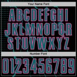 Jersey Soccer Sports Uniform Black Custom Teal-Pink Sublimation Lightning Jersey Soccer Sports Uniform Black Custom Teal-Pink Sublimation Lightning